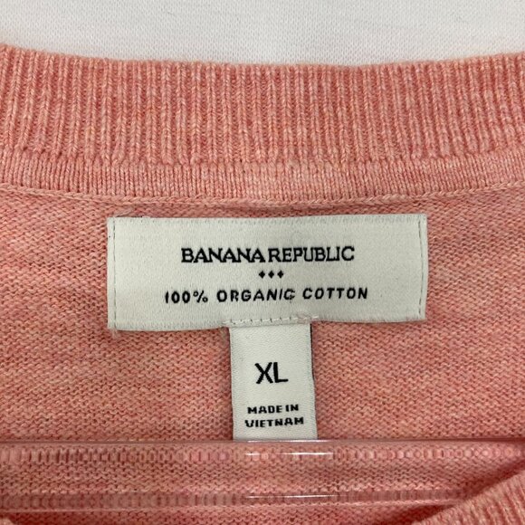 Banana Republic size XL Organic Cotton Crew Neck Pullover Knit Sweater - Picture 2 of 8